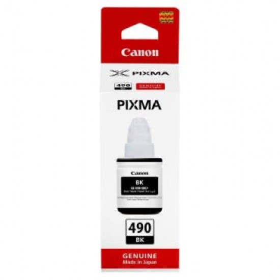 Canon GI-490 Siyah Orjinal Şişe Mürekkep Kartuş 0663C001